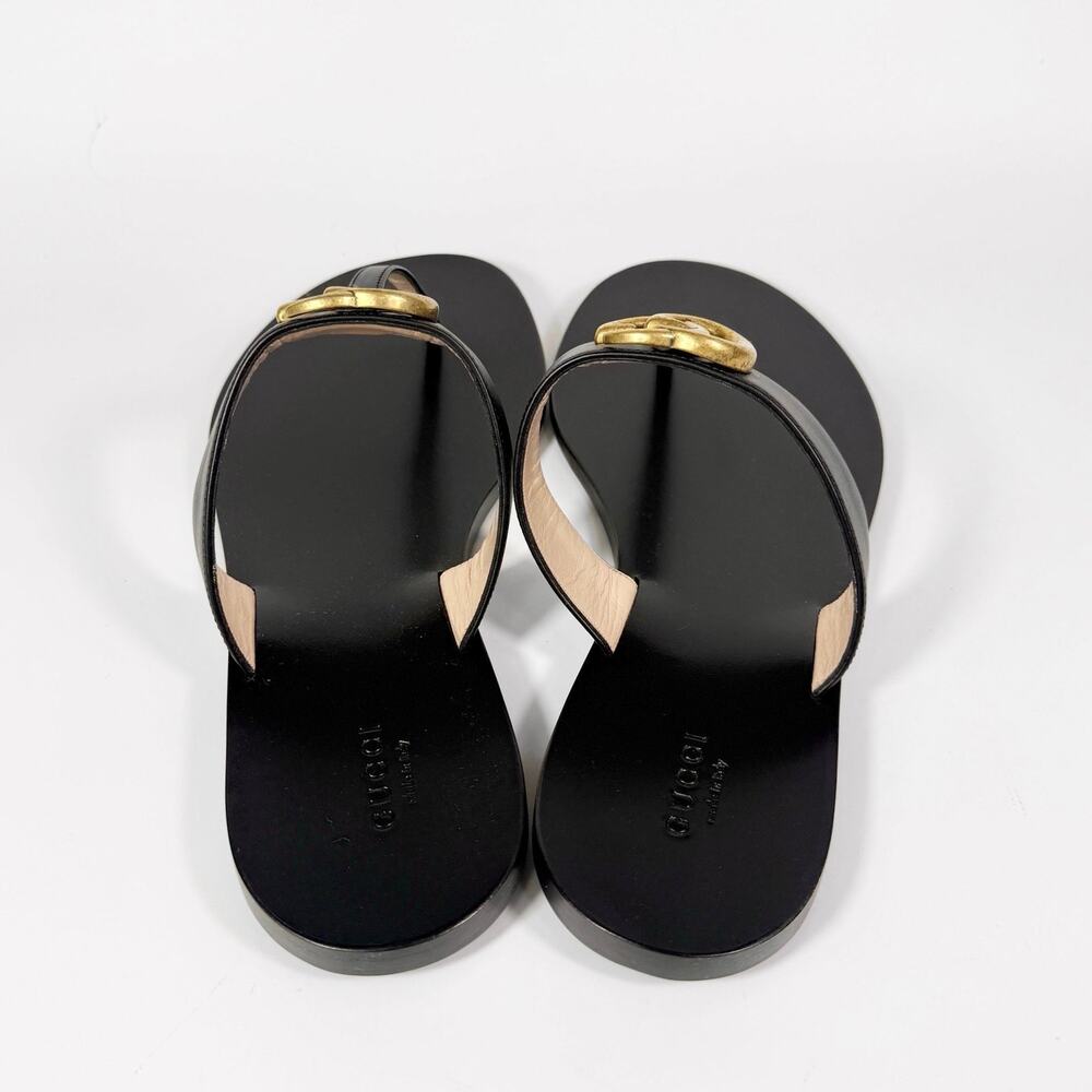 Gucci GG Marmont Calfskin Thong Sandal - Women’s 10.5 - Picture 5 of 8